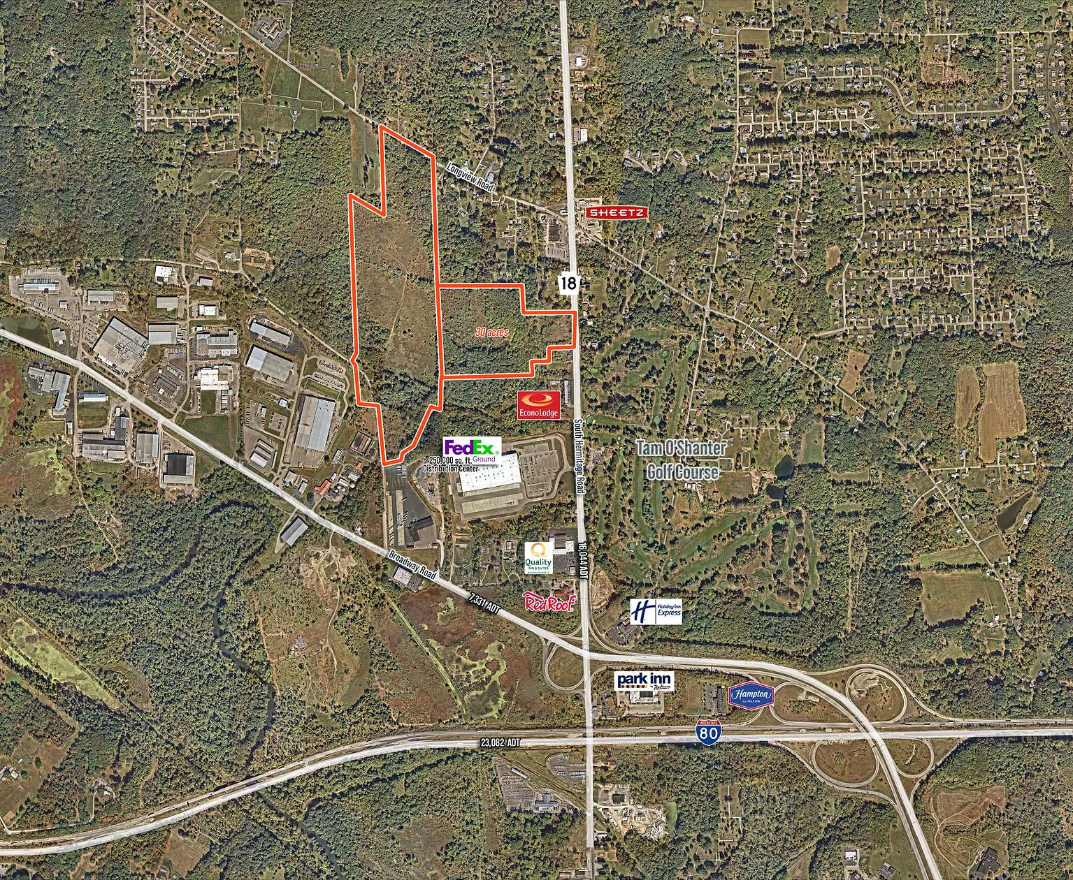 100 Acres of Land for Sale in Hermitage, Pennsylvania