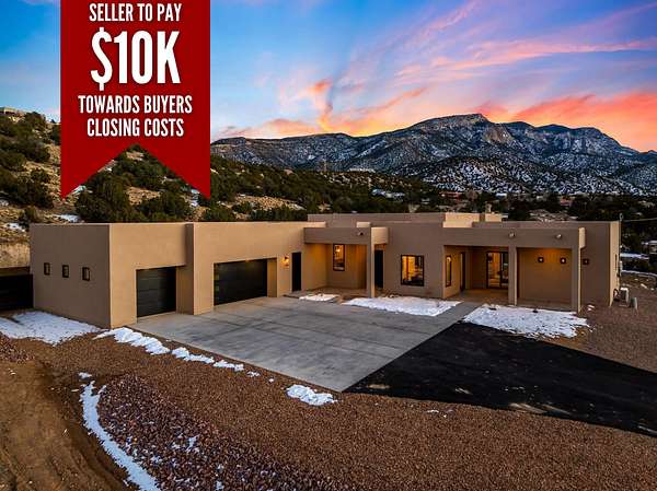 3.24 Acres of Land with Home for Sale in Placitas, New Mexico