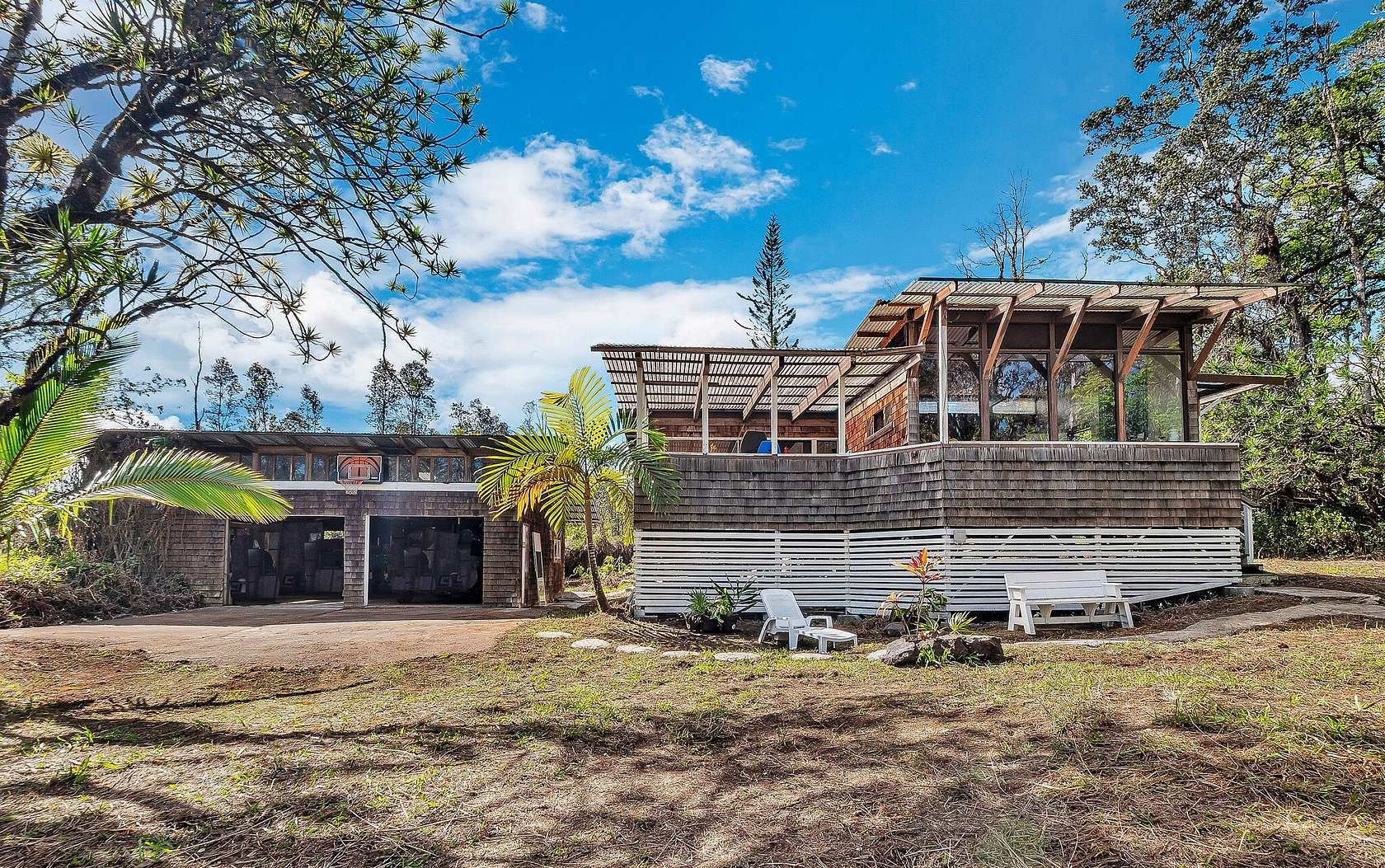 3 Acres of Residential Land with Home for Sale in Mountain View, Hawaii