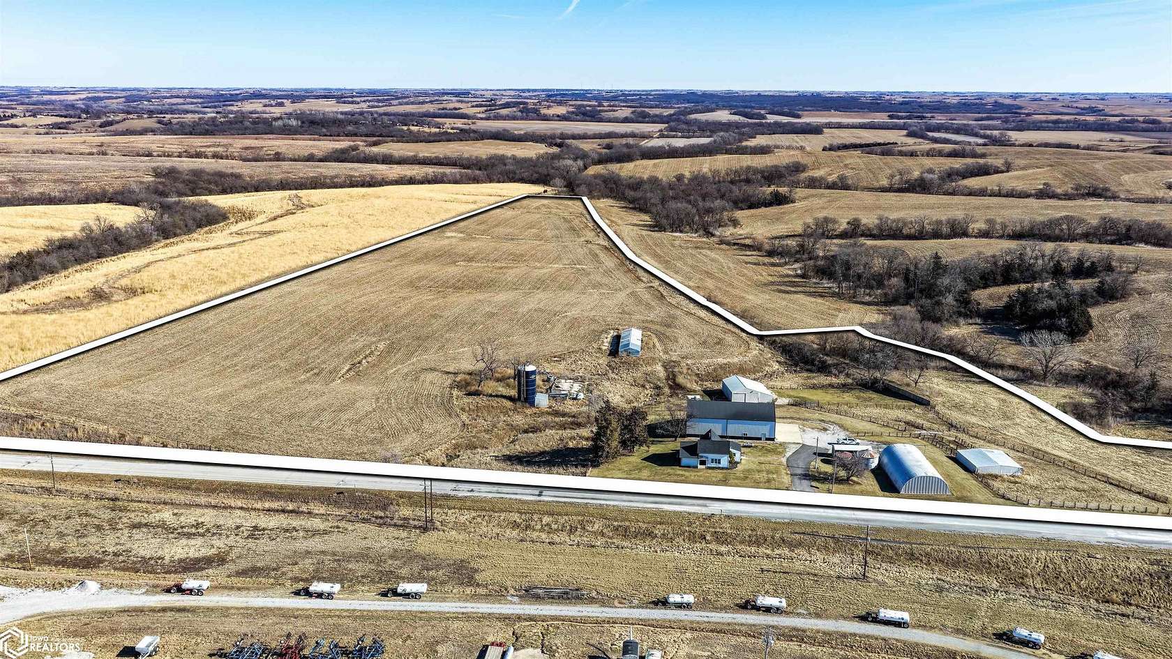 34 Acres of Agricultural Land with Home for Sale in Benton, Iowa
