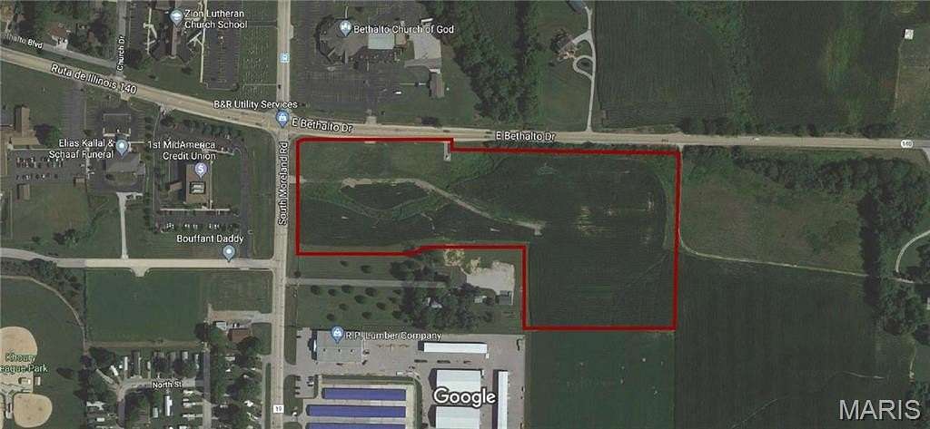 12.4 Acres of Mixed-Use Land for Sale in Bethalto, Illinois