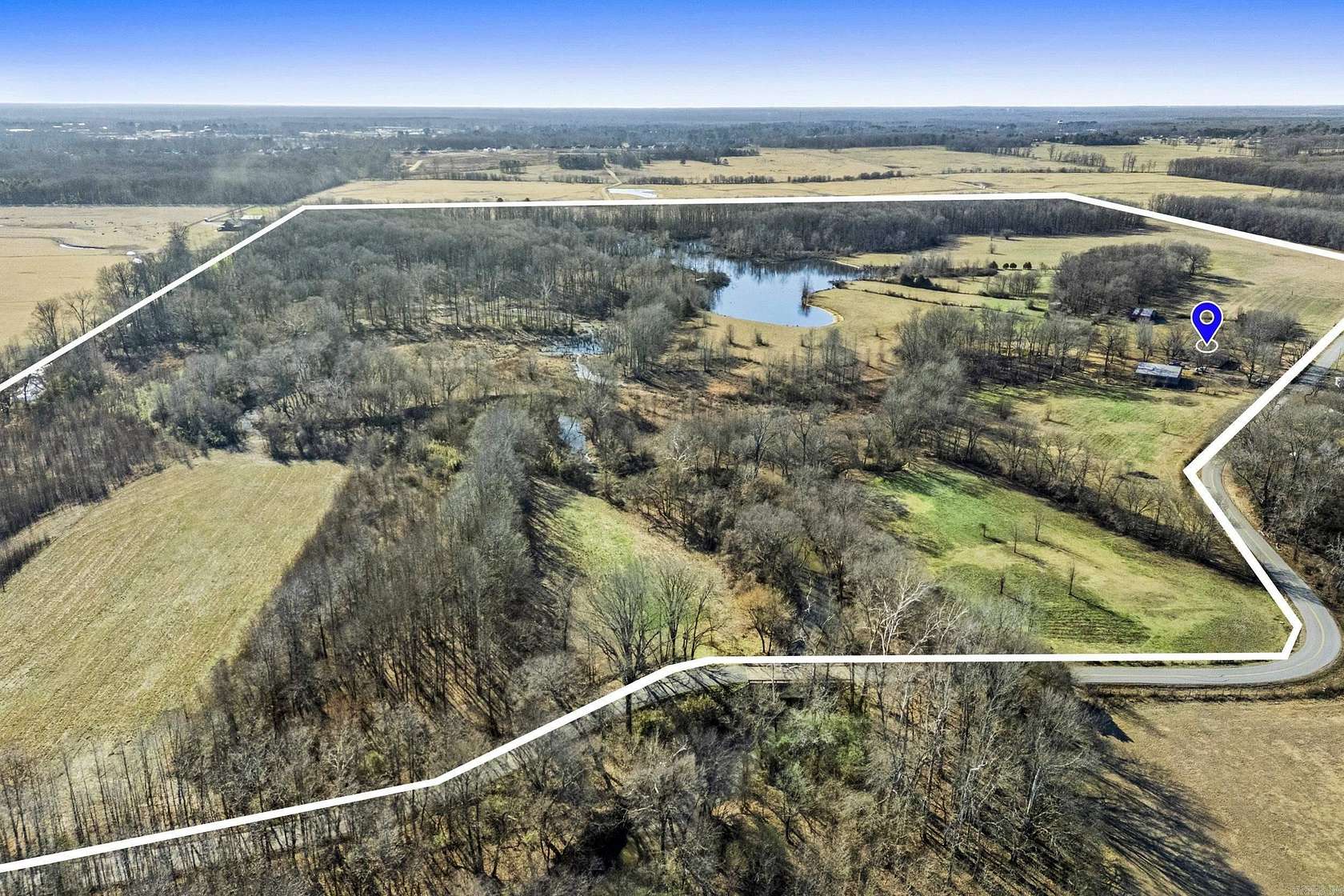 133 Acres of Land with Home for Sale in Beebe, Arkansas