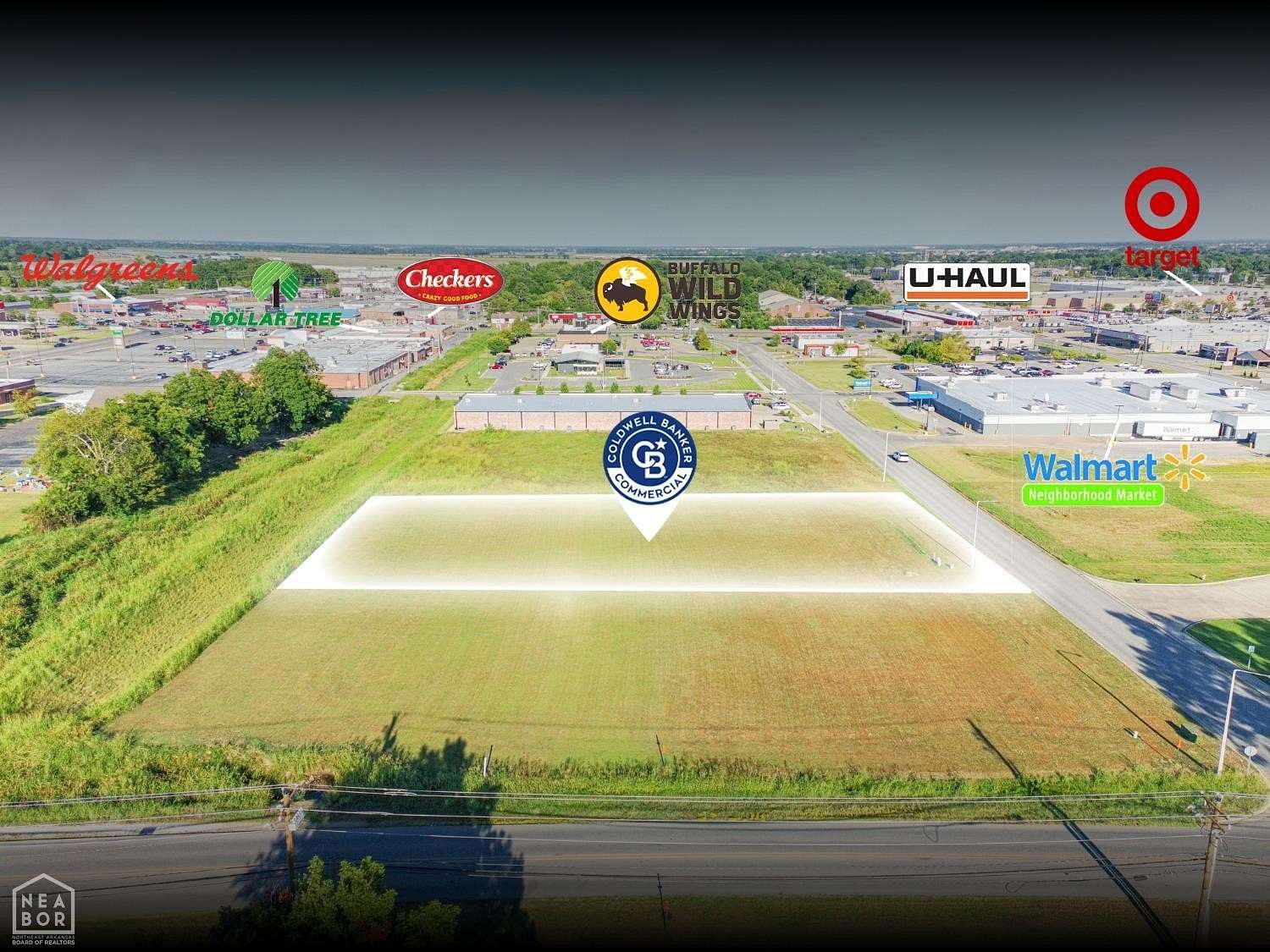 1.3 Acres of Commercial Land for Sale in Jonesboro, Arkansas