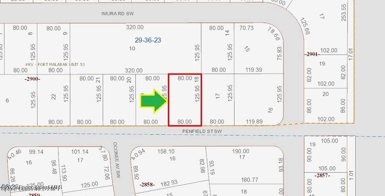 0.23 Acres of Residential Land for Sale in Palm Bay, Florida