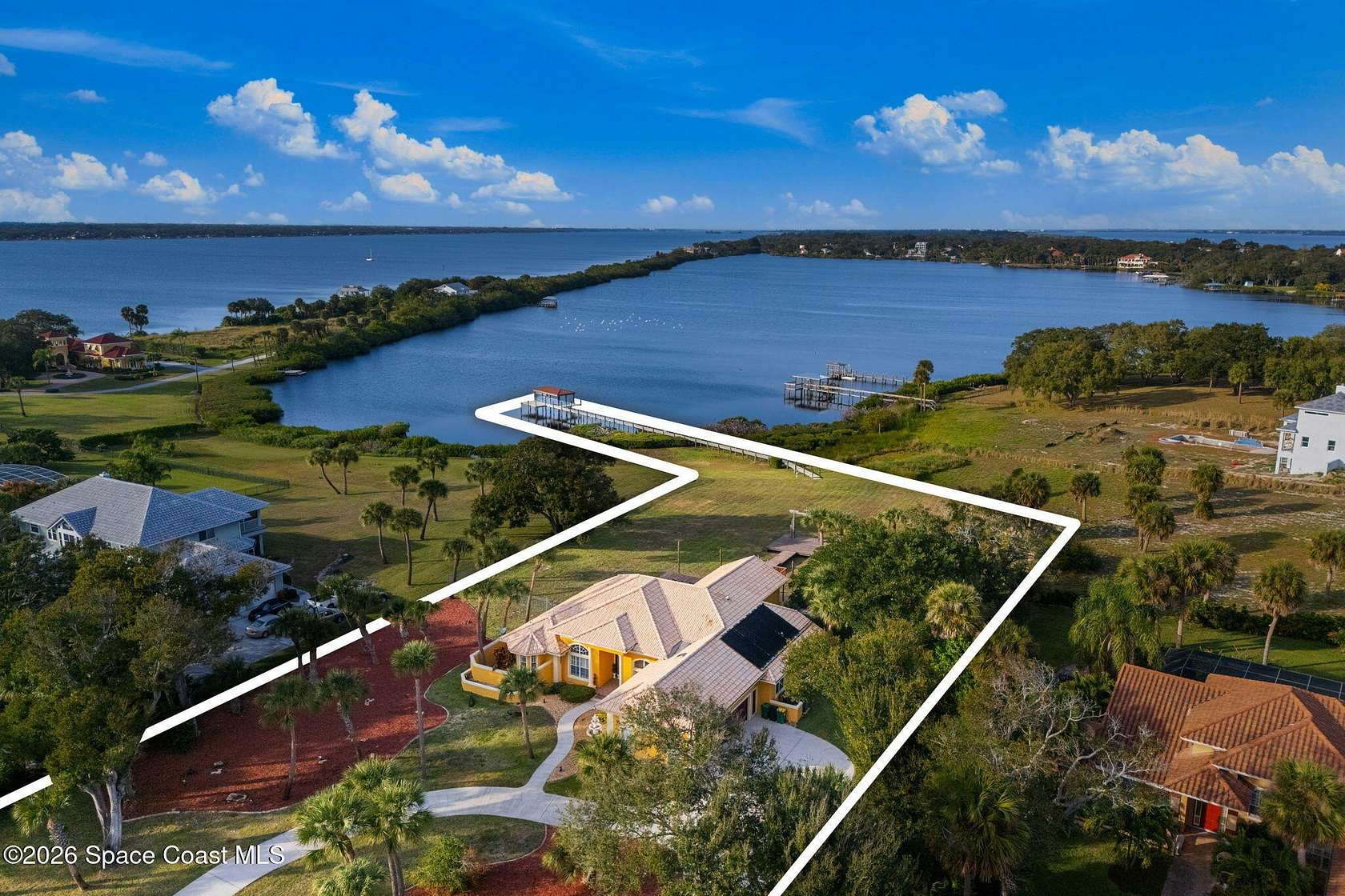 2 Acres of Land with Home for Sale in Merritt Island, Florida