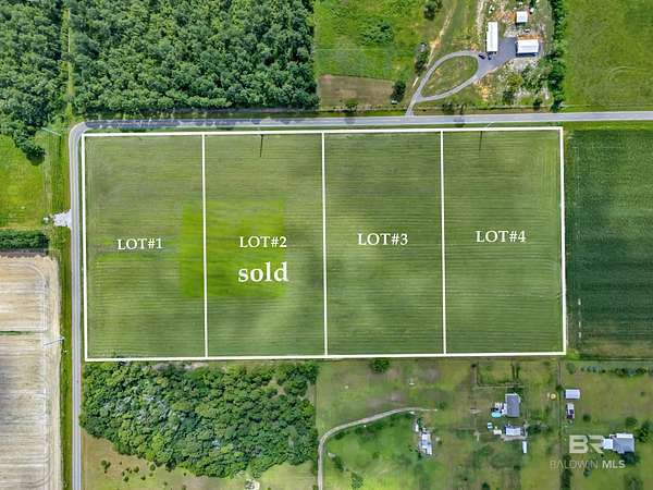 4.77 Acres of Land for Sale in Robertsdale, Alabama