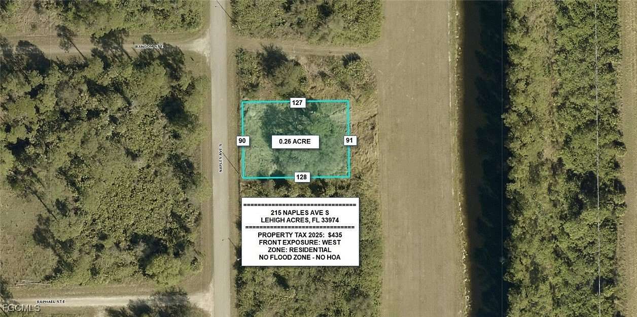 0.26 Acres of Residential Land for Sale in Lehigh Acres, Florida