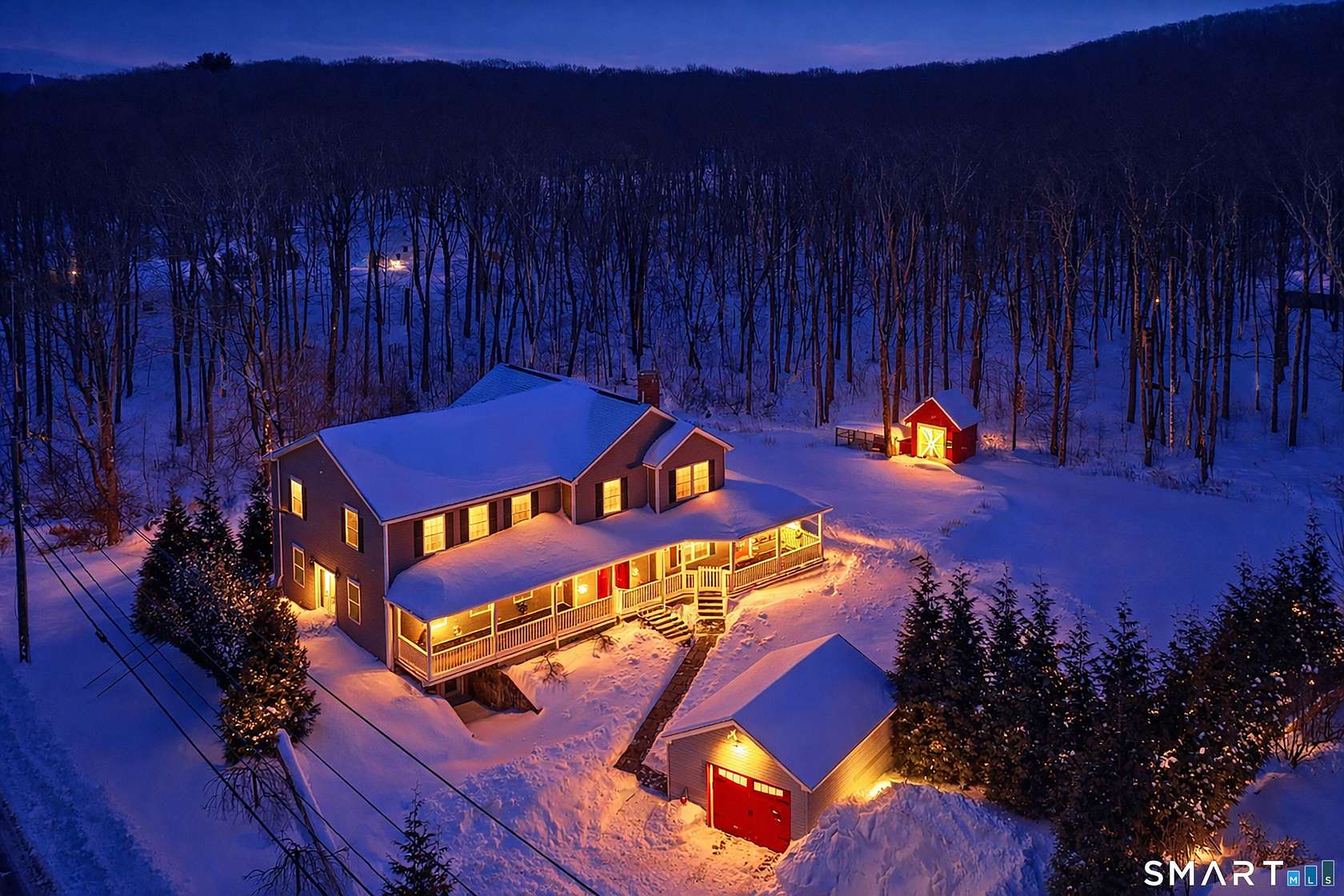 4 Acres of Land with Home for Sale in Warren, Connecticut