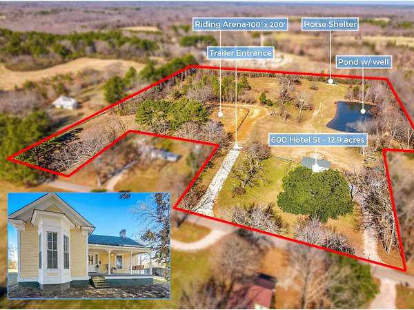 12.9 Acres of Land with Home for Sale in Williston, Tennessee