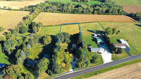 2.1 Acres of Residential Land with Home for Sale in Burlington, Wisconsin