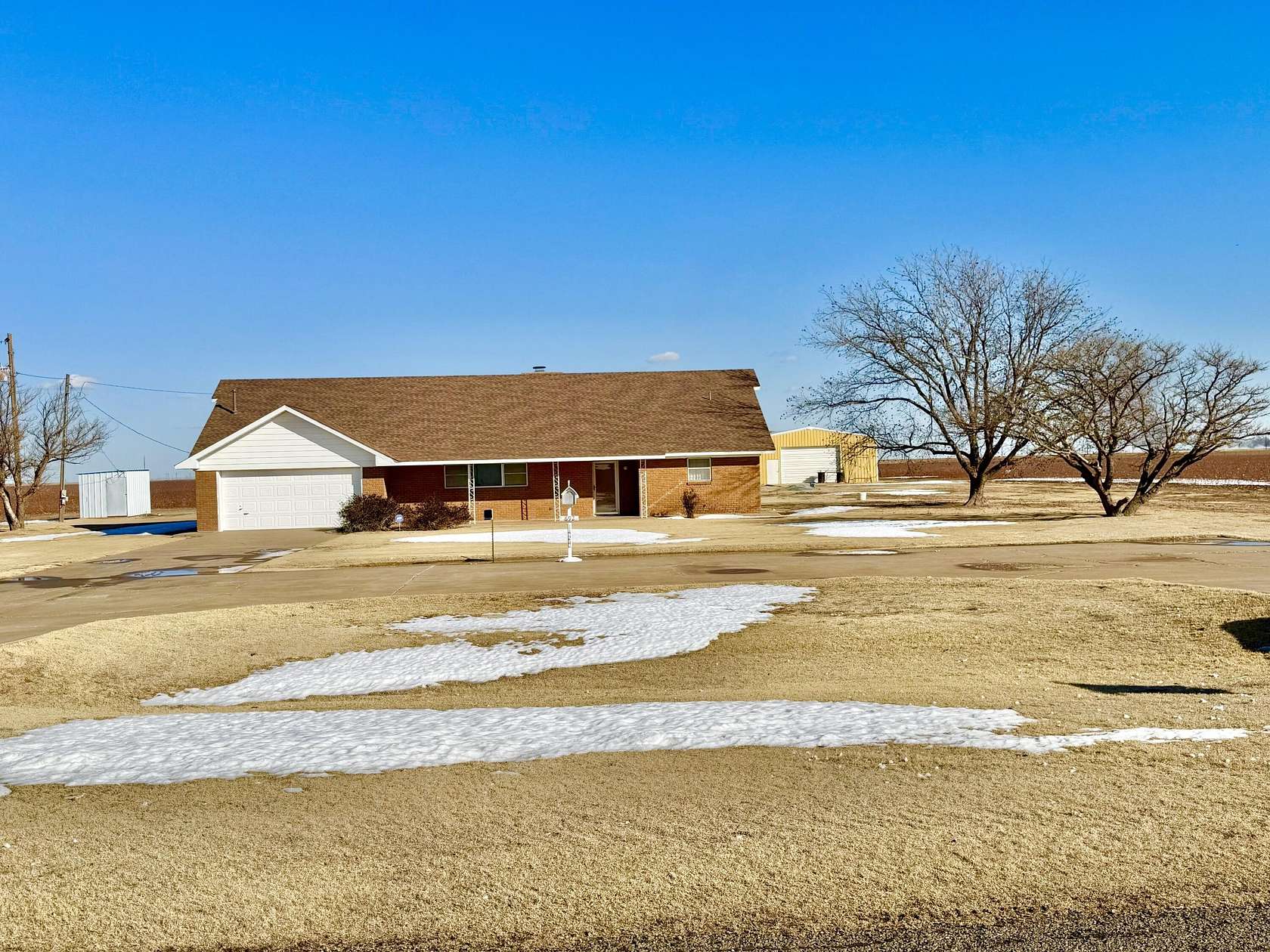 2 Acres of Residential Land with Home for Sale in Kress, Texas