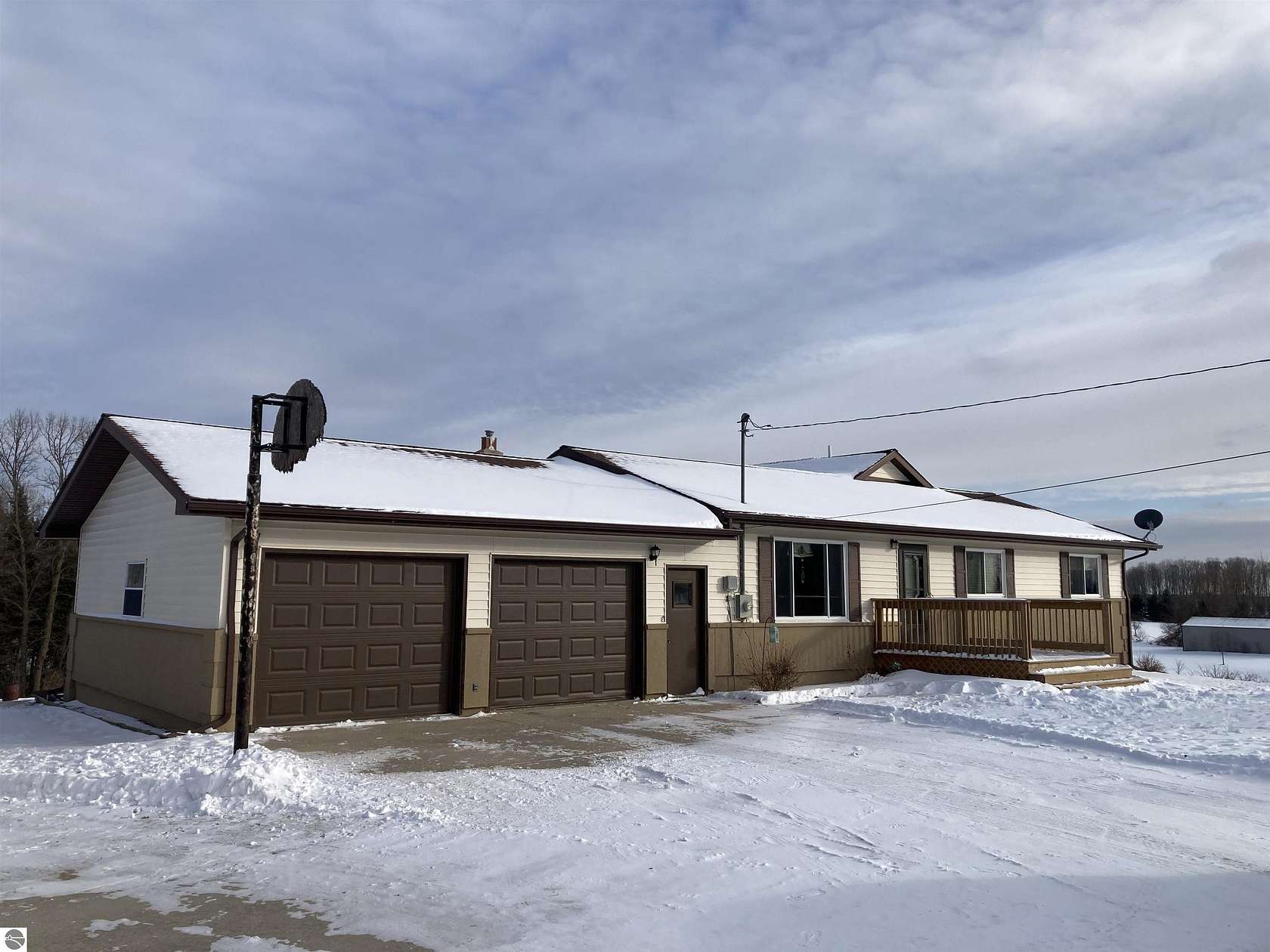 16.6 Acres of Land with Home for Sale in Rose City, Michigan