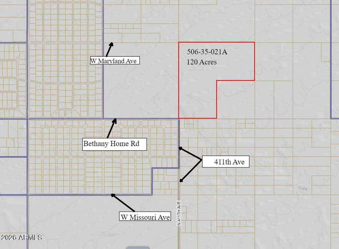 120 Acres of Land for Sale in Tonopah, Arizona