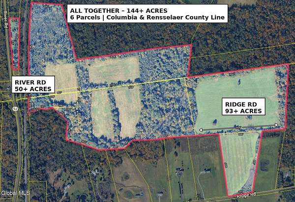144 Acres of Recreational Land & Farm for Sale in Stuyvesant, New York