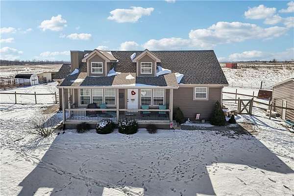 4 Acres of Residential Land with Home for Sale in Kingsville, Missouri