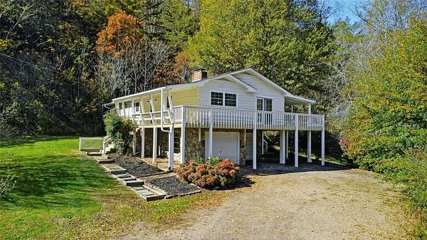 11.5 Acres of Land with Home for Sale in Franklin, North Carolina