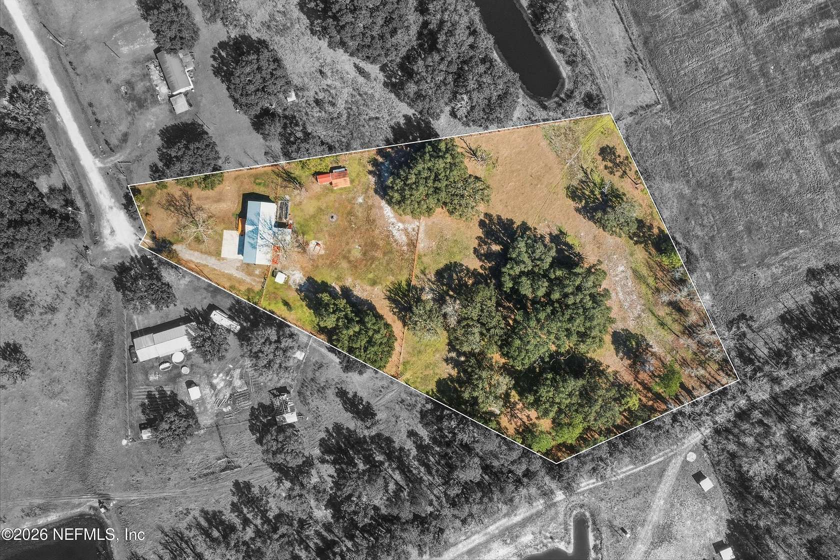 3.8 Acres of Residential Land with Home for Sale in Palatka, Florida