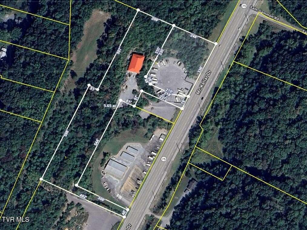 7.69 Acres of Improved Commercial Land for Sale in Kingsport, Tennessee
