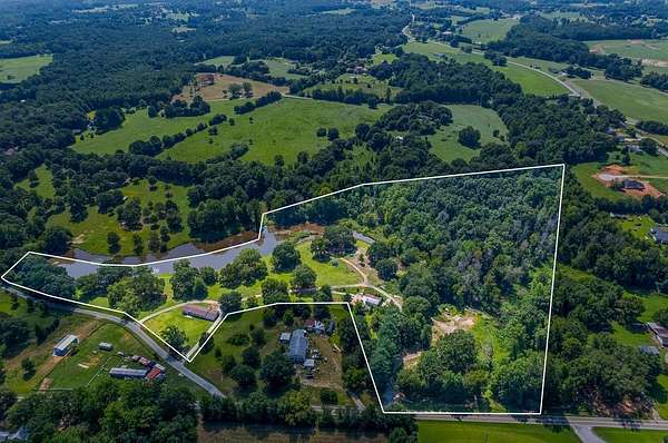 18.2 Acres of Recreational Land with Home for Sale in Campobello, South Carolina