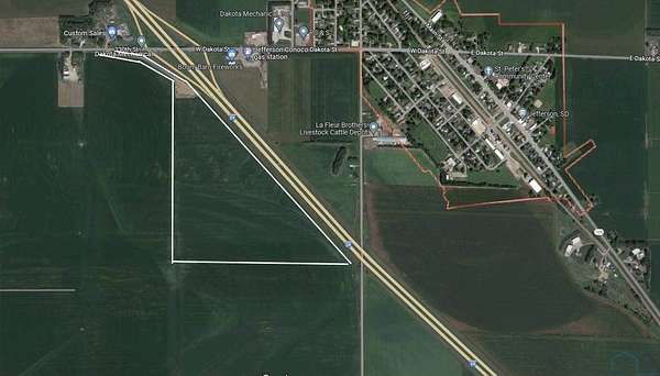 13.7 Acres of Commercial Land for Sale in Jefferson, South Dakota