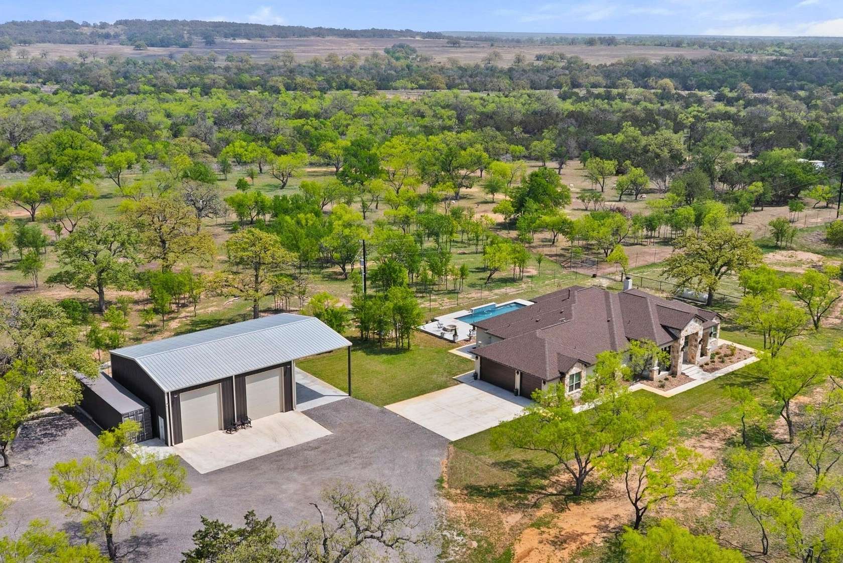 28.5 Acres of Land with Home for Sale in Johnson City, Texas