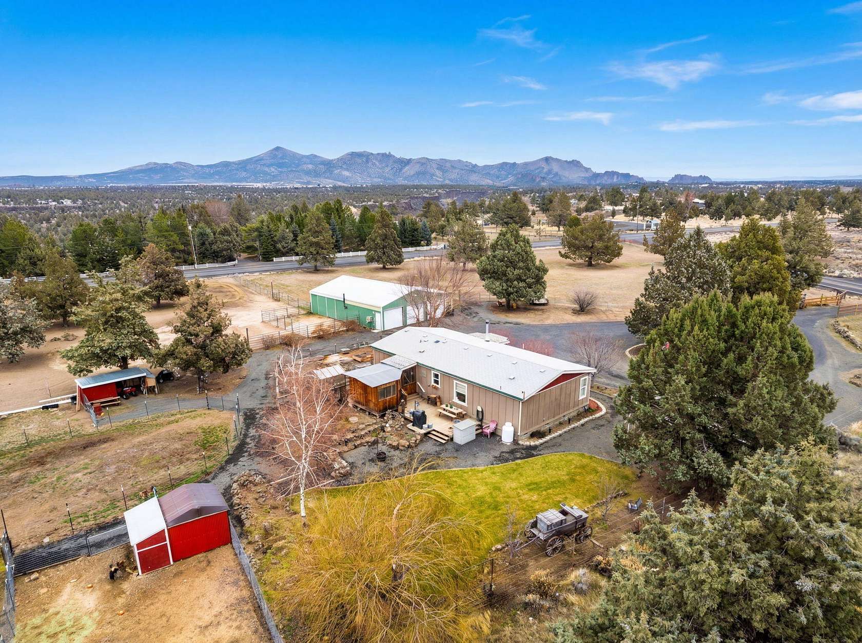 5 Acres of Land with Home for Sale in Terrebonne, Oregon