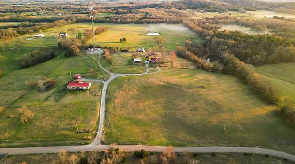 54 Acres of Land with Home for Sale in Shelbyville, Tennessee