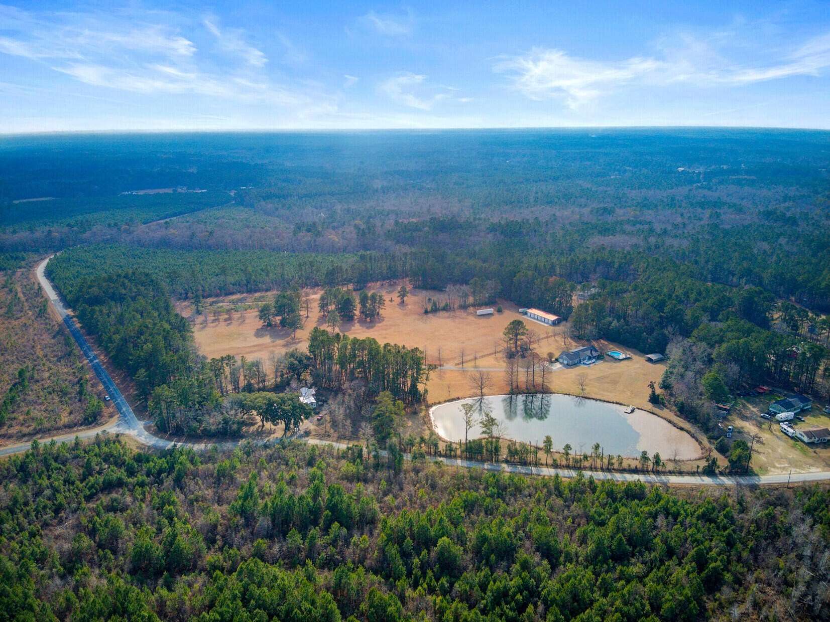 27 Acres of Recreational Land with Home for Sale in Moncks Corner, South Carolina