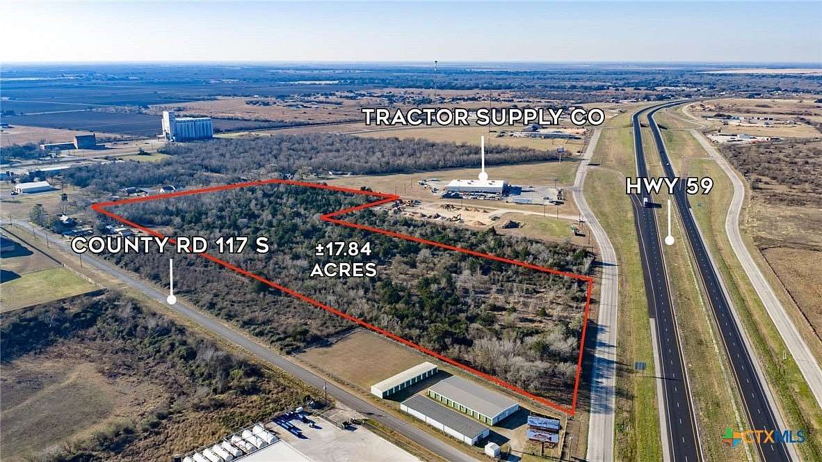 17.8 Acres of Commercial Land for Sale in Edna, Texas