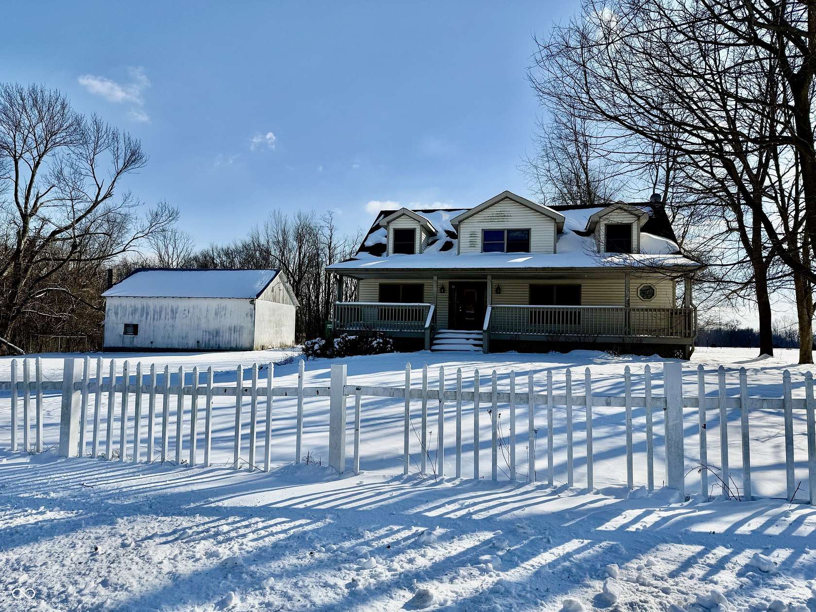 5 Acres of Land with Home for Sale in Fillmore, Indiana