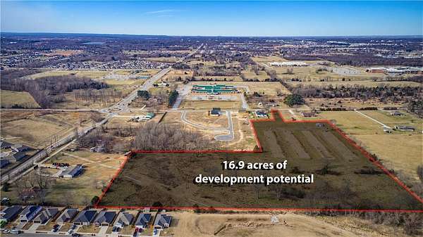 16.9 Acres of Land for Sale in Springdale, Arkansas