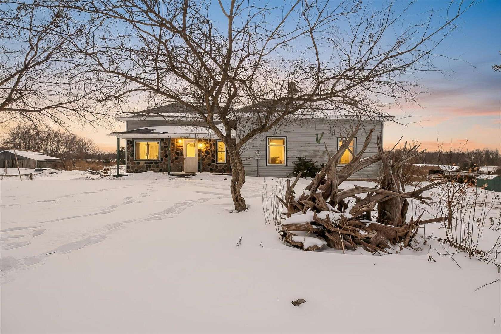 40 Acres of Agricultural Land with Home for Sale in Remus, Michigan