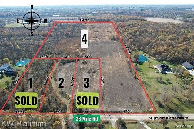 33.9 Acres of Agricultural & Residential Land for Sale in Ray Township, Michigan
