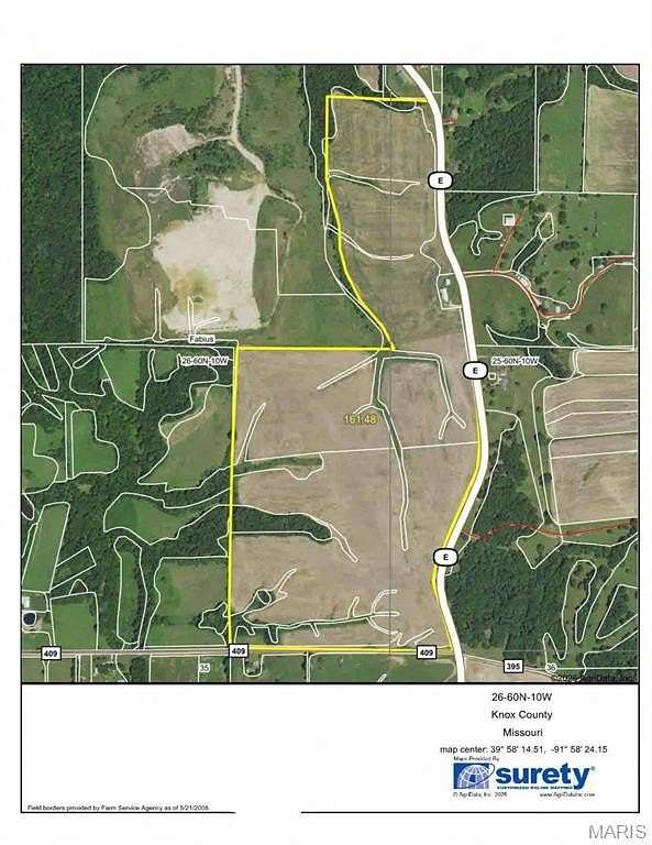 161 Acres of Recreational Land & Farm for Sale in Newark, Missouri