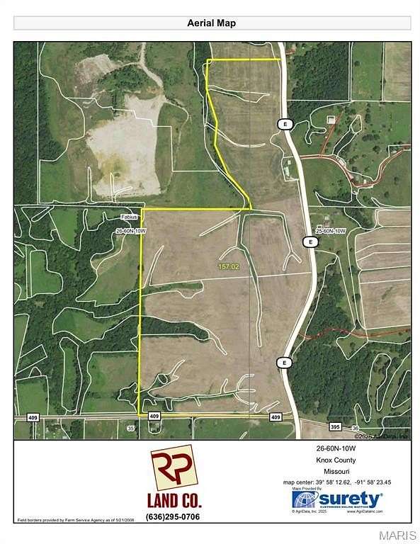 156 Acres of Land for Sale in Newark, Missouri