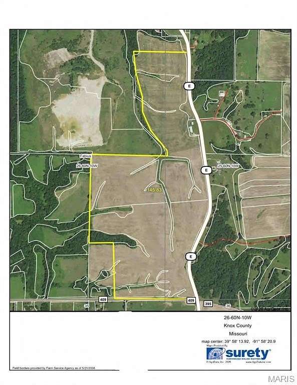 145 Acres of Land for Sale in Newark, Missouri