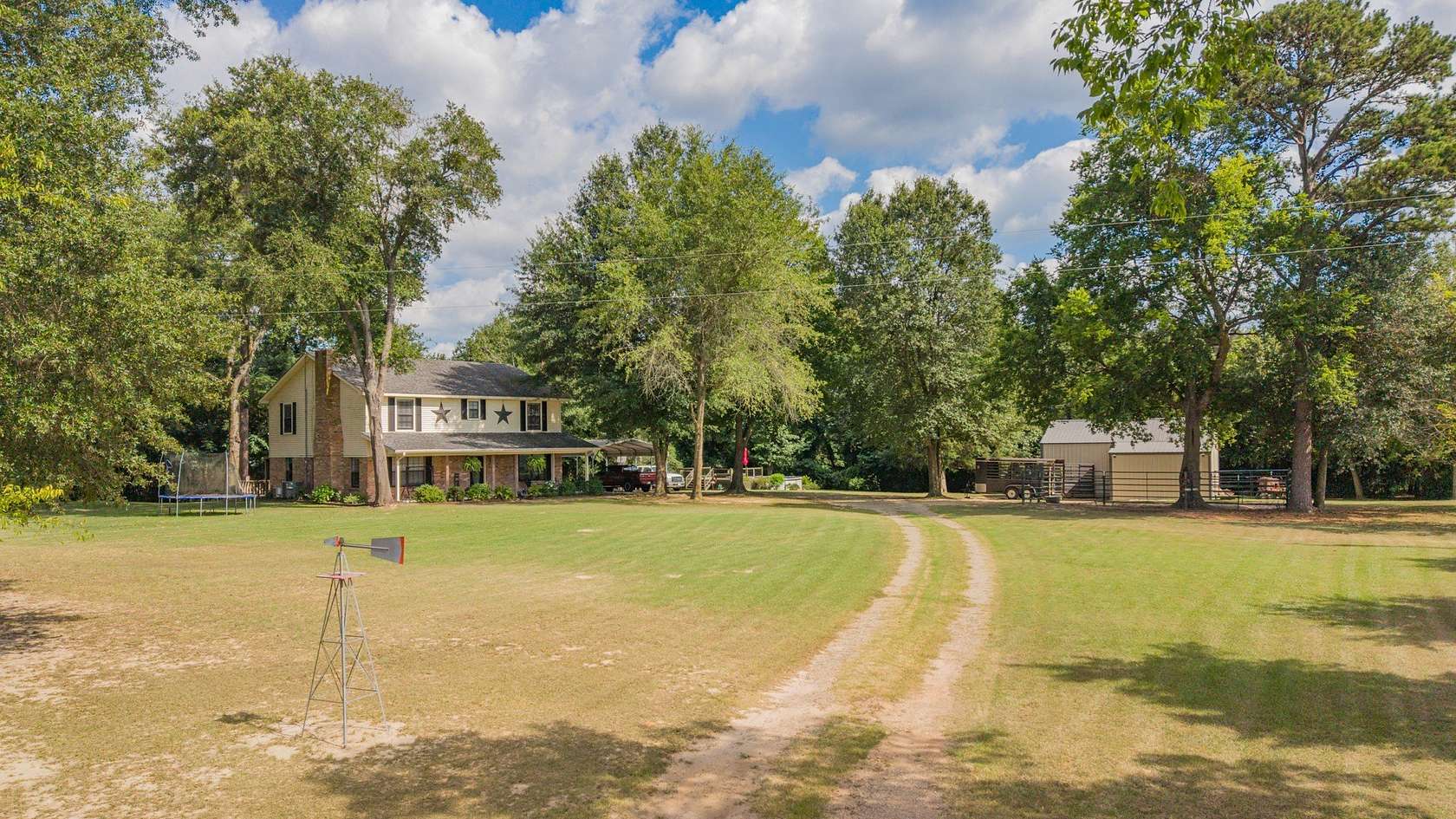 1.56 Acres of Land with Home for Sale in Scroggins, Texas