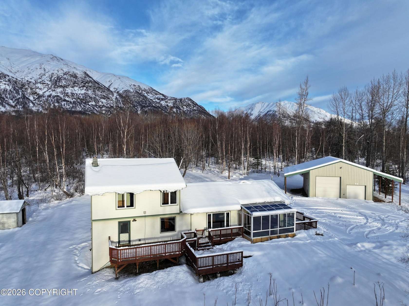 8.42 Acres of Land with Home for Sale in Palmer, Alaska