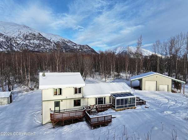 8.42 Acres of Land with Home for Sale in Palmer, Alaska