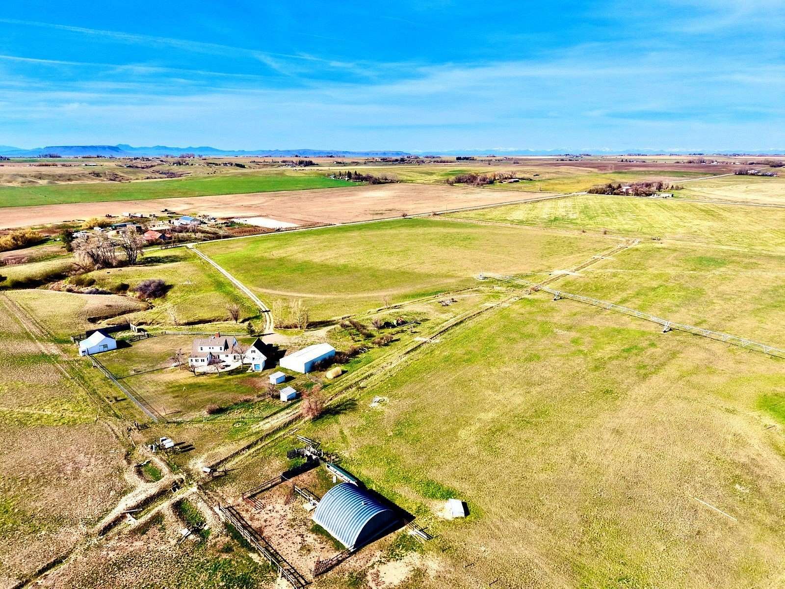 80 Acres of Agricultural Land with Home for Sale in Vaughn, Montana