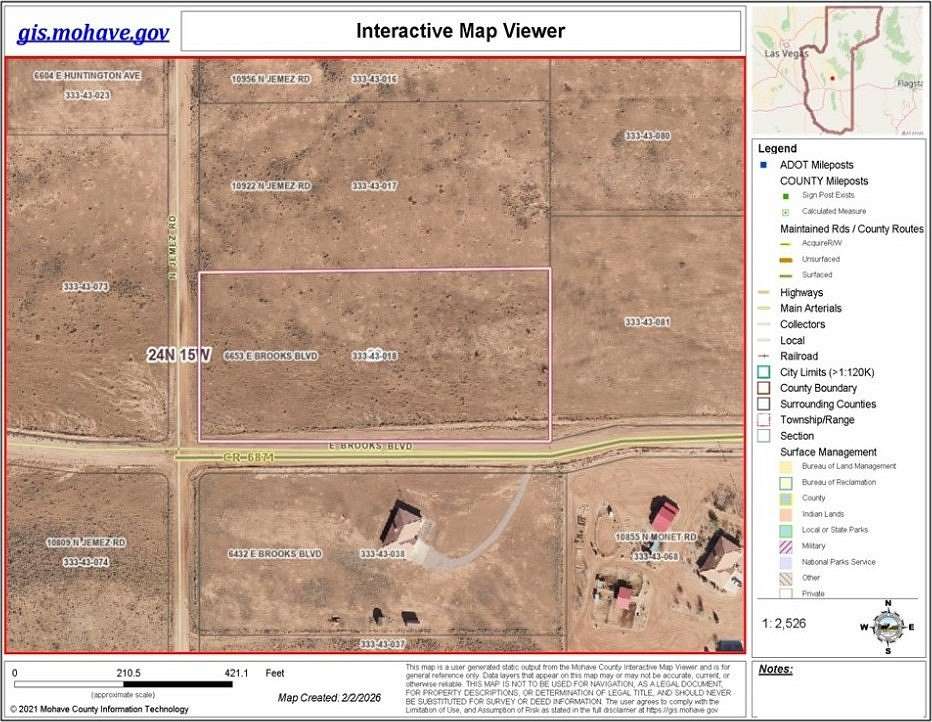 5 Acres of Land for Sale in Kingman, Arizona