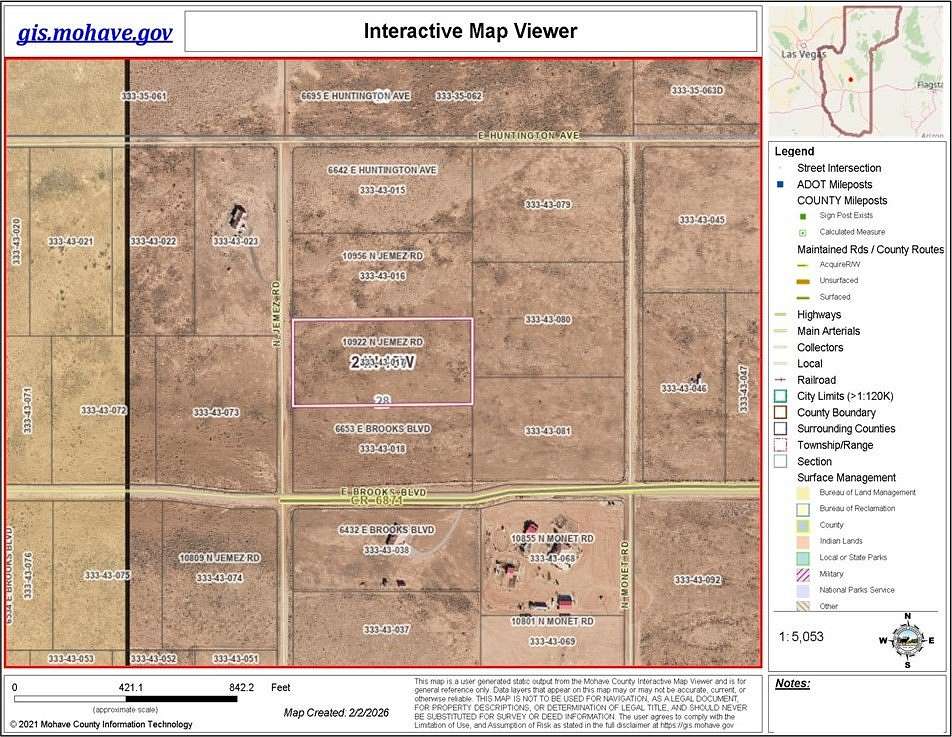 5 Acres of Residential Land for Sale in Kingman, Arizona