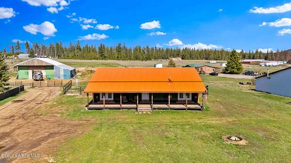 5 Acres of Land with Home for Sale in Blanchard, Idaho