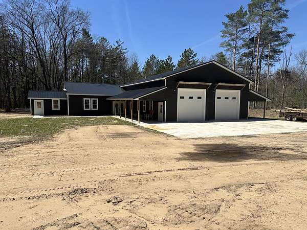 60 Acres of Recreational Land with Home for Sale in Bitely, Michigan