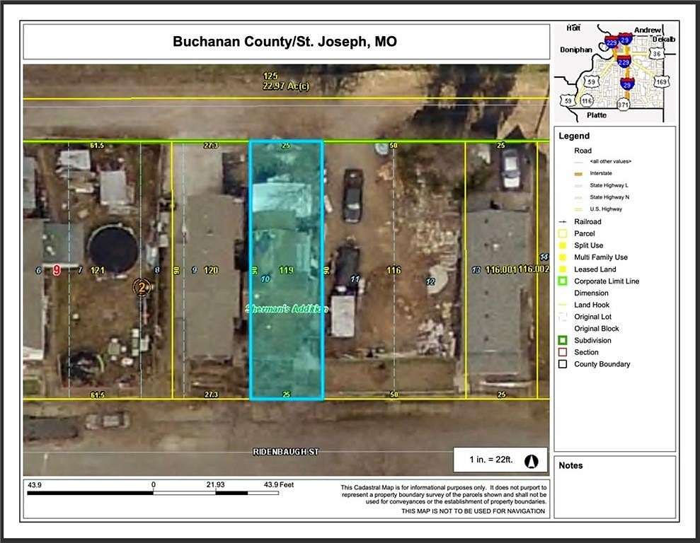 0.05 Acres of Residential Land for Sale in St. Joseph, Missouri