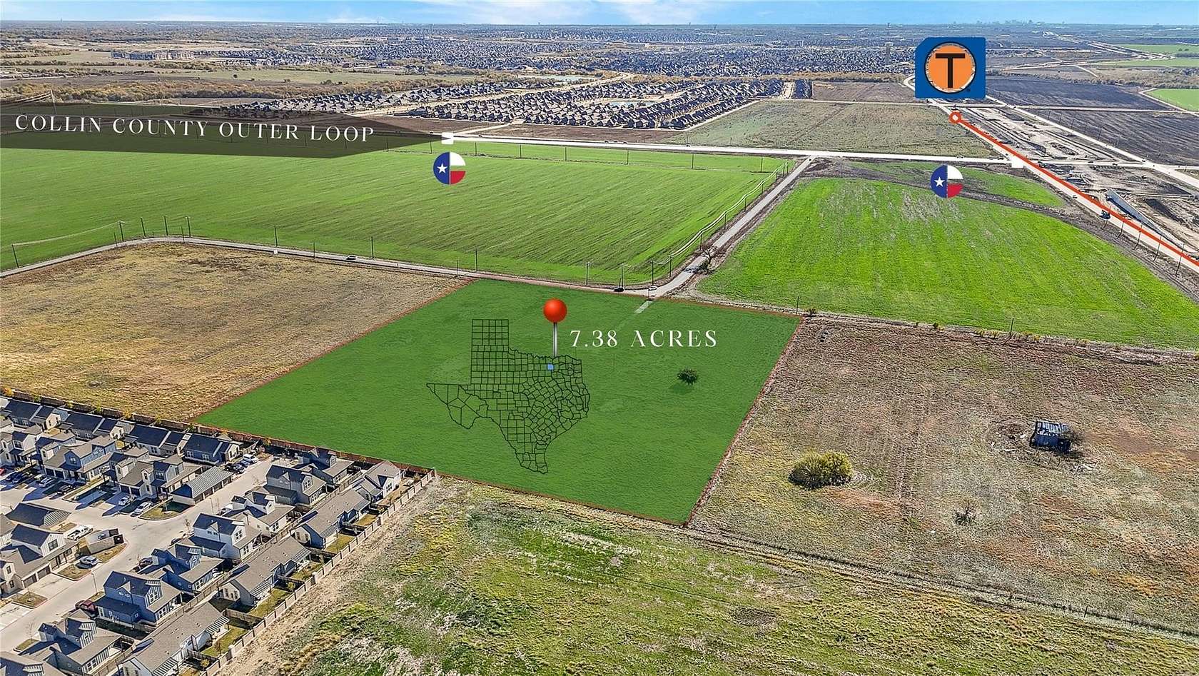7.38 Acres of Mixed-Use Land for Sale in Celina, Texas