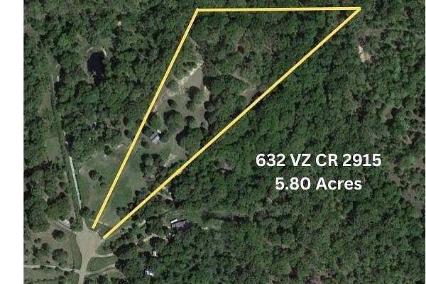 5.8 Acres of Land with Home for Sale in Eustace, Texas