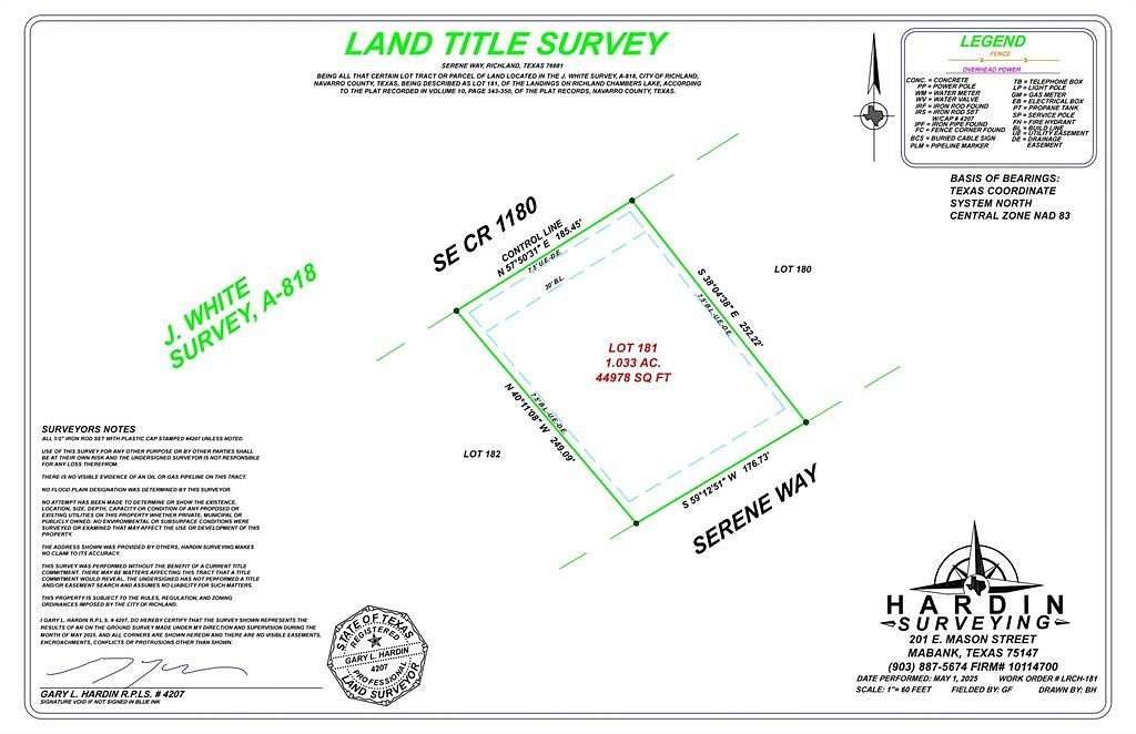 1 Acre of Residential Land for Sale in Richland, Texas