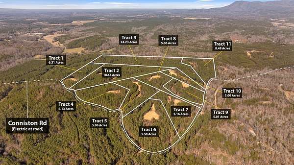 6.3 Acres of Residential Land for Sale in Chatsworth, Georgia