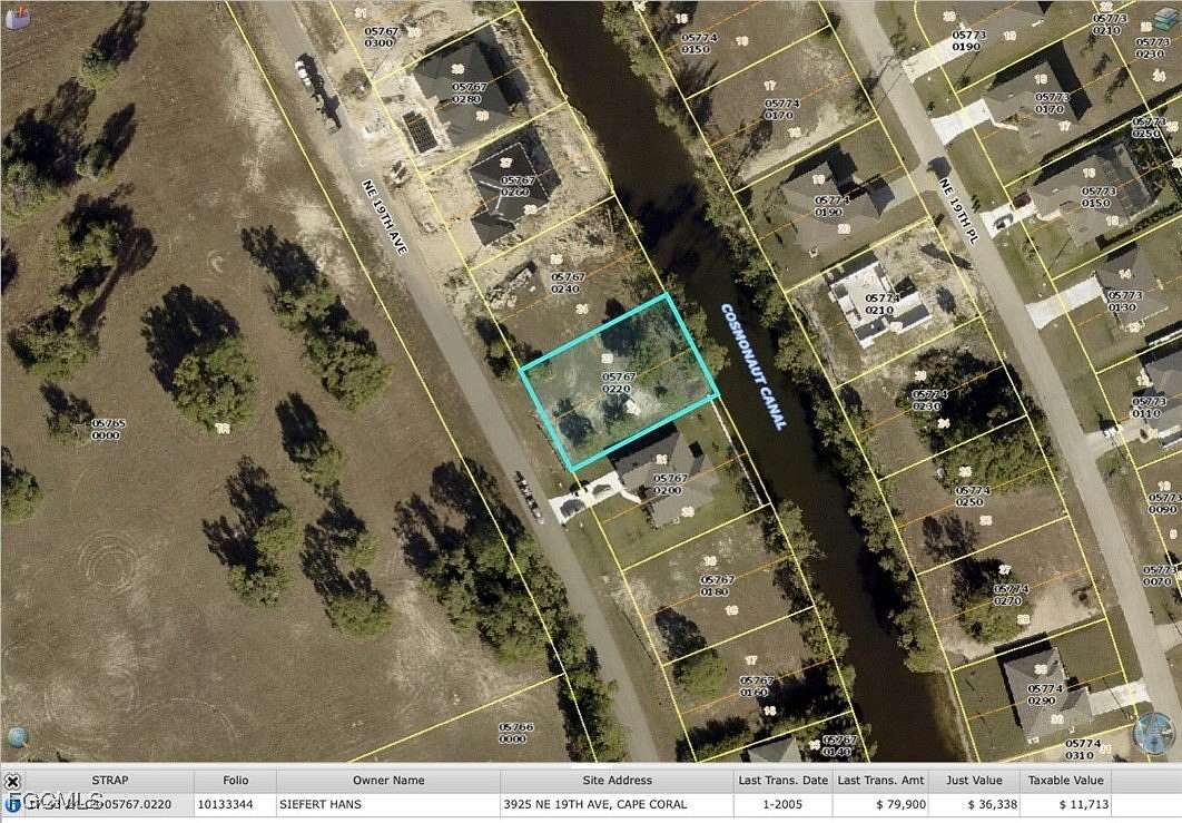 0.24 Acres of Residential Land for Sale in Cape Coral, Florida